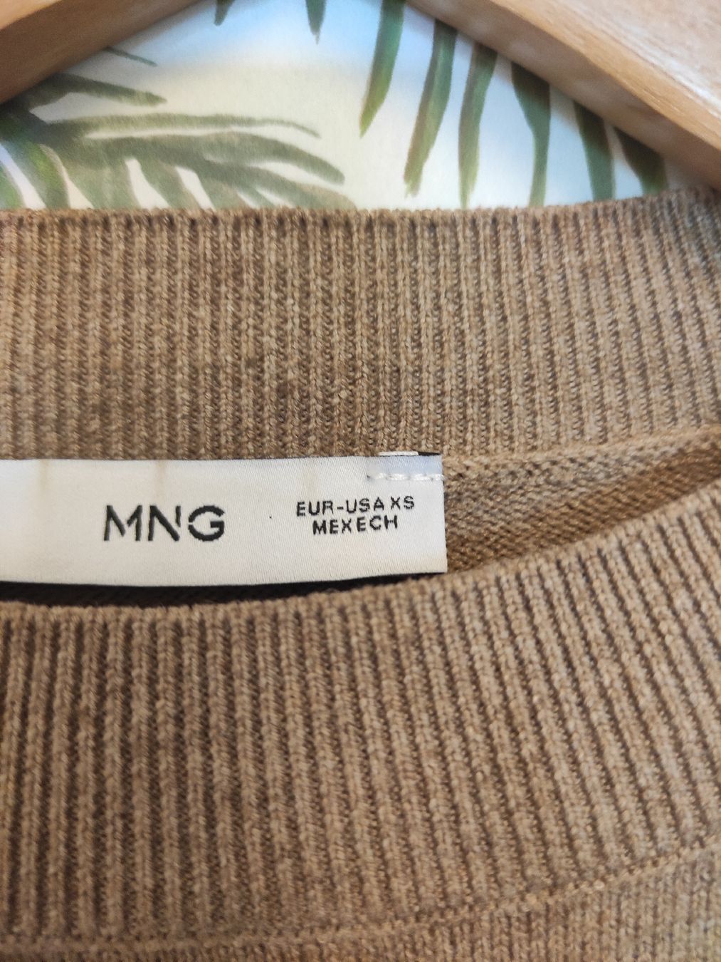 Mango Maglioni & Felpe: Pullover MNG Mango, beige mit Hemd-Einsatz Gr. XS  – Usato da Schliern b. Köniz venduto da Pecannut 1