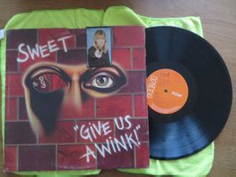 The Sweet – Give Us A Wink! LP Schallplatte, Top Zustand