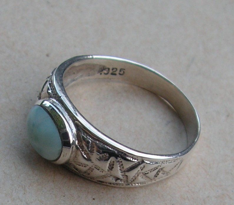 Anelli: ♥ RING / LARIMAR - ATLANTIS STEIN / GROSSE 55  ♥ – Nuovo (secondo la descrizione) da Derendingen venduto da Editka 2