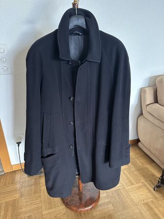 Giaccone uomo Tadon lana cashmere blu scuro taglia 50