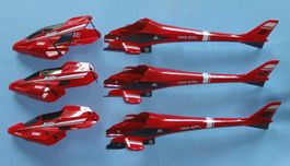 3 Stück Kabinen und Rümpfe für E-Flite Blade CX 2