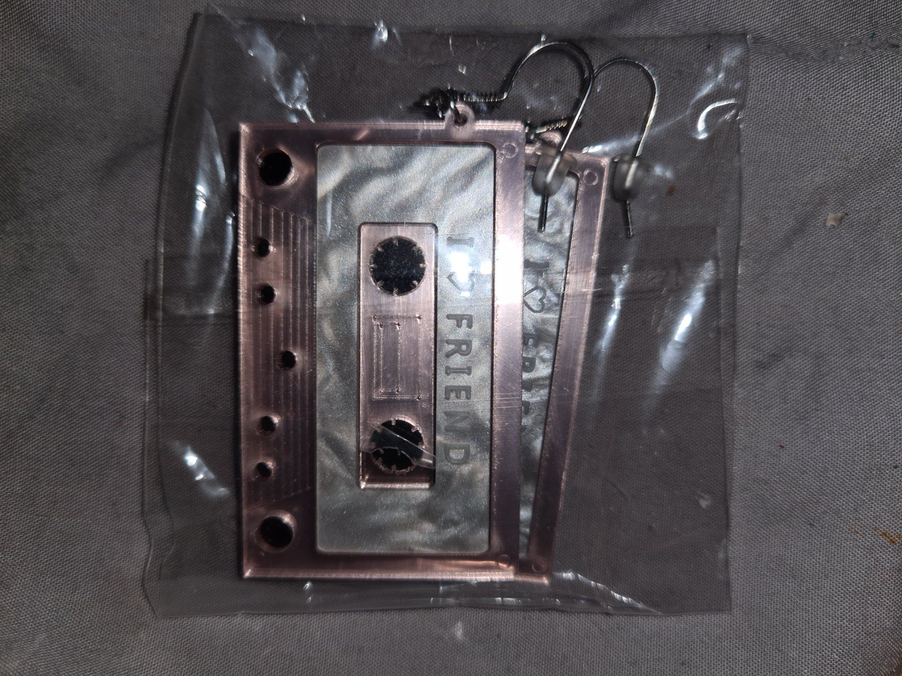 Orecchini pendenti & Orecchini a lobo: Ohrringe Rosa "Tape" – Nuovo e nell'imballaggio originale da Baden venduto da rocket85