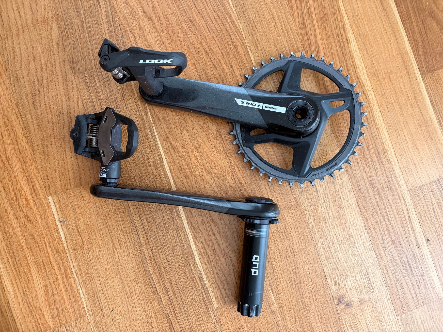 Sram Pezzi di ricambio: SRAM FORCE QUARQ POWER METER Crankset Kurbel DUB – Usato da Altdorf UR venduto da Vince.cc 8