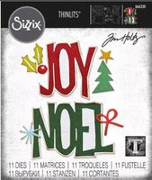 Tim Holtz Sizzix Thinlits  ** Big Tidings **