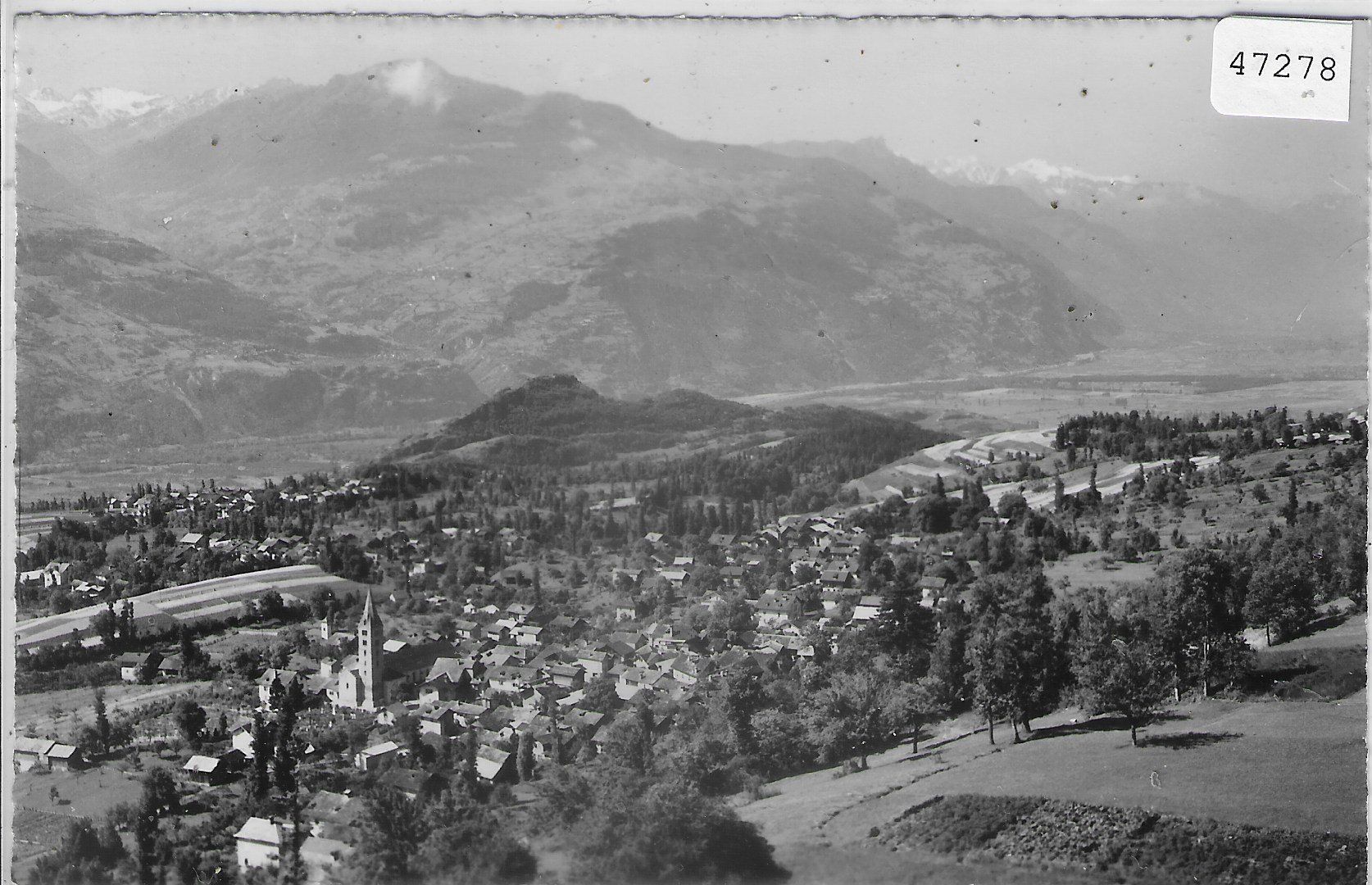 Cartoline postali: Saviese - Vue sur St. Germain - Roumaz et Ormone – Usato da Ettingen venduto da Kartenplanet