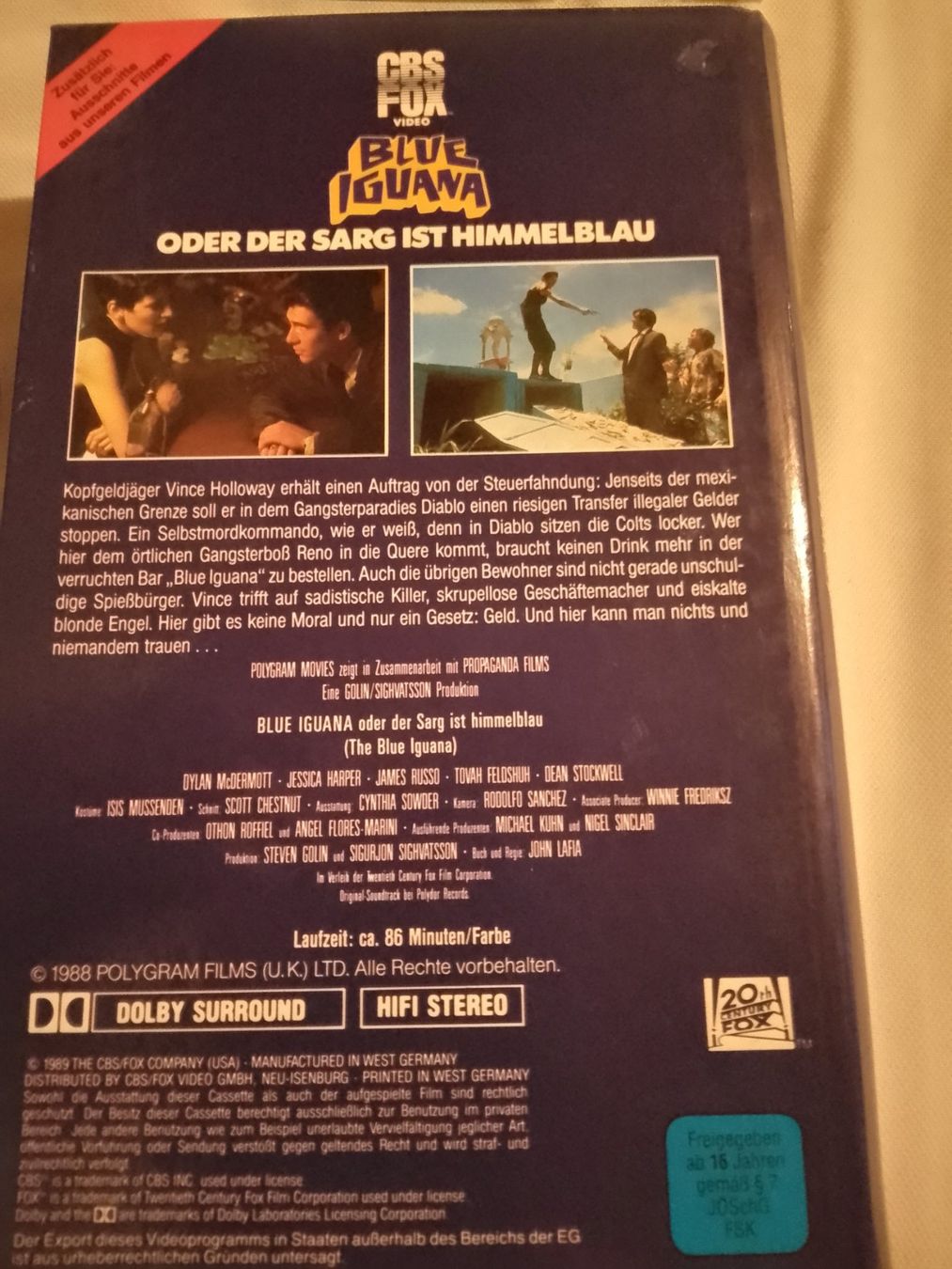 Tutti i VHS: Blue Iguana oder der Sarg ist Himmelblau CBS/FOX VHS  5227 – Usato da Remetschwil venduto da Hofiii 1