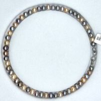 Elegantes Süßwasser-Perlencollier – Naturpastell-Mischung