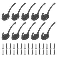 10x Garderobenhake Wandhaken Kleiderhake