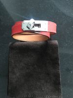 Hermes Kelly double tour Armband; rot