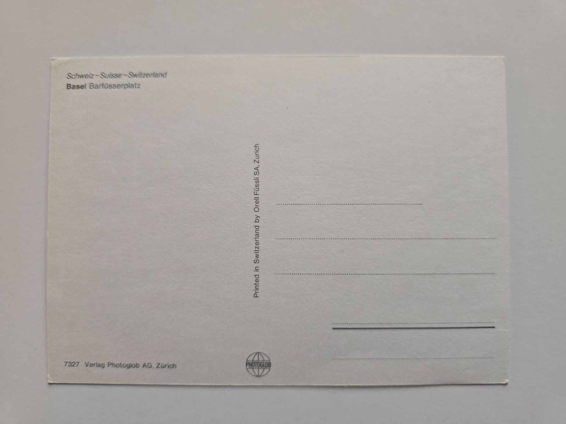 Cartoline postali: AK Bahnen Basel Barfüsserplatz alt – Usato da Dättlikon venduto da Wundertuete_ 1