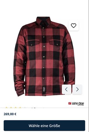 John Doe Lumberjack Motoshirt Jacke Grösse XL