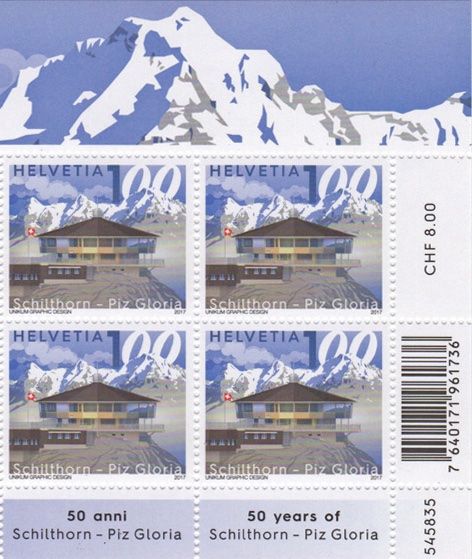 Tutti i francobolli: 2 Vierblöcke Schilthorn Bergh+Seilbahn** – Nuovo (secondo la descrizione) da Dottikon venduto da haeusibuh5 1