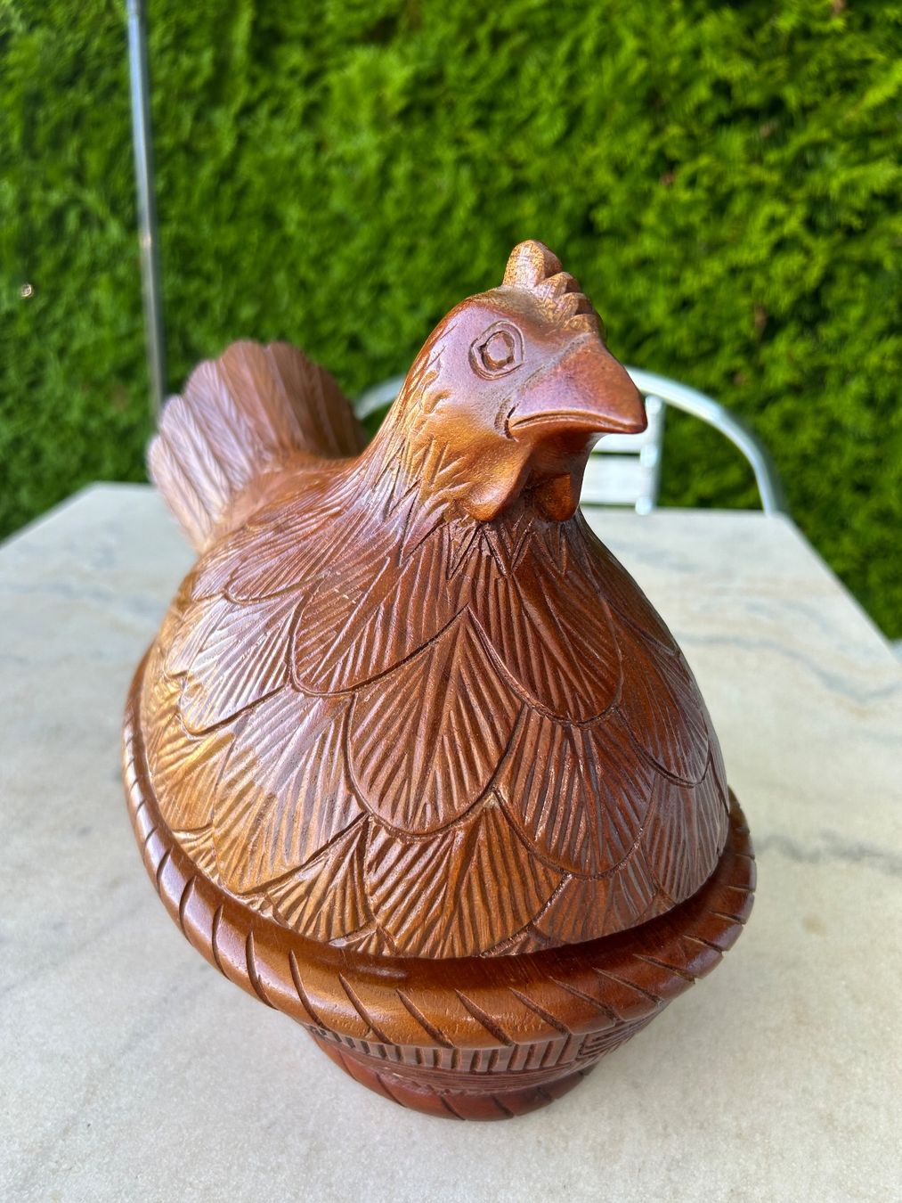Statuette: Huhn Holzschnitzerei – Usato da Geroldswil venduto da BluesOne 1