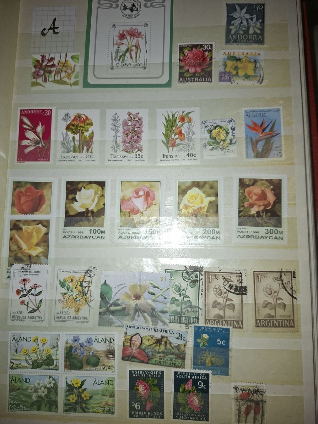 Alle Briefmarken: Sammlung Briefmarken / Bmumenmotive – Gebraucht aus Balgach von SIMEON27 6