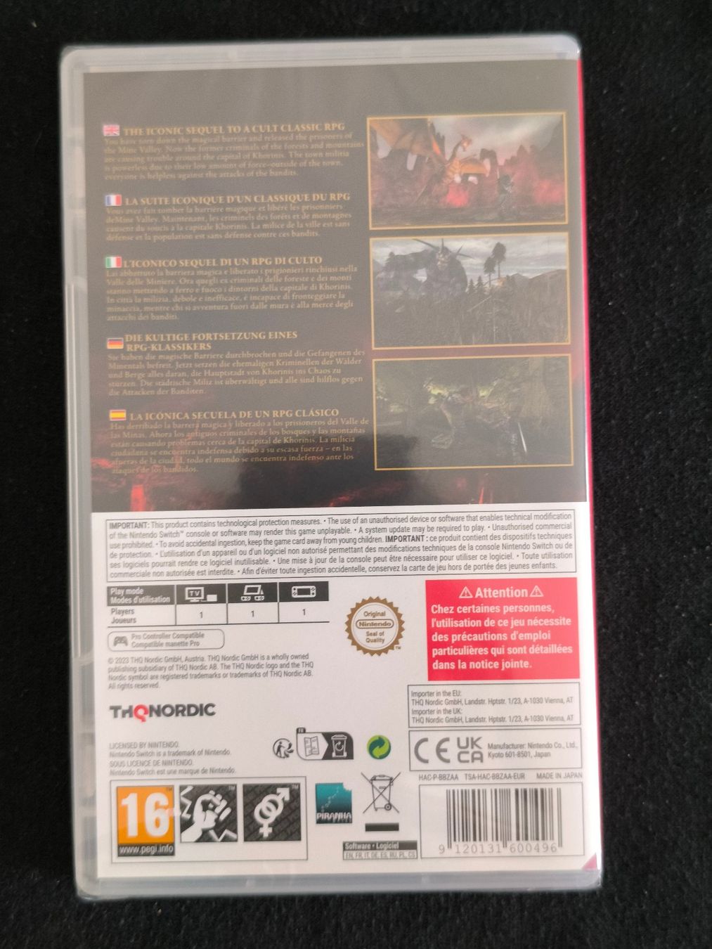Giochi: Gothic 2 Sealed Nintendo Switch 2 – Nuovo e nell'imballaggio originale da Schüpfen venduto da RetroSteelix 1
