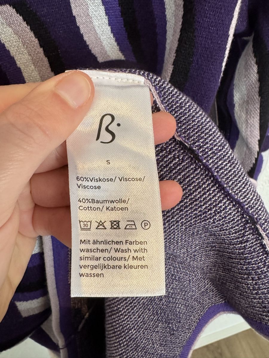 Bonita Maglioni & Felpe: BONITA Pullover violett rosa gemustert Gr. S – Usato da Fislisbach venduto da KolibriSecondhand 4