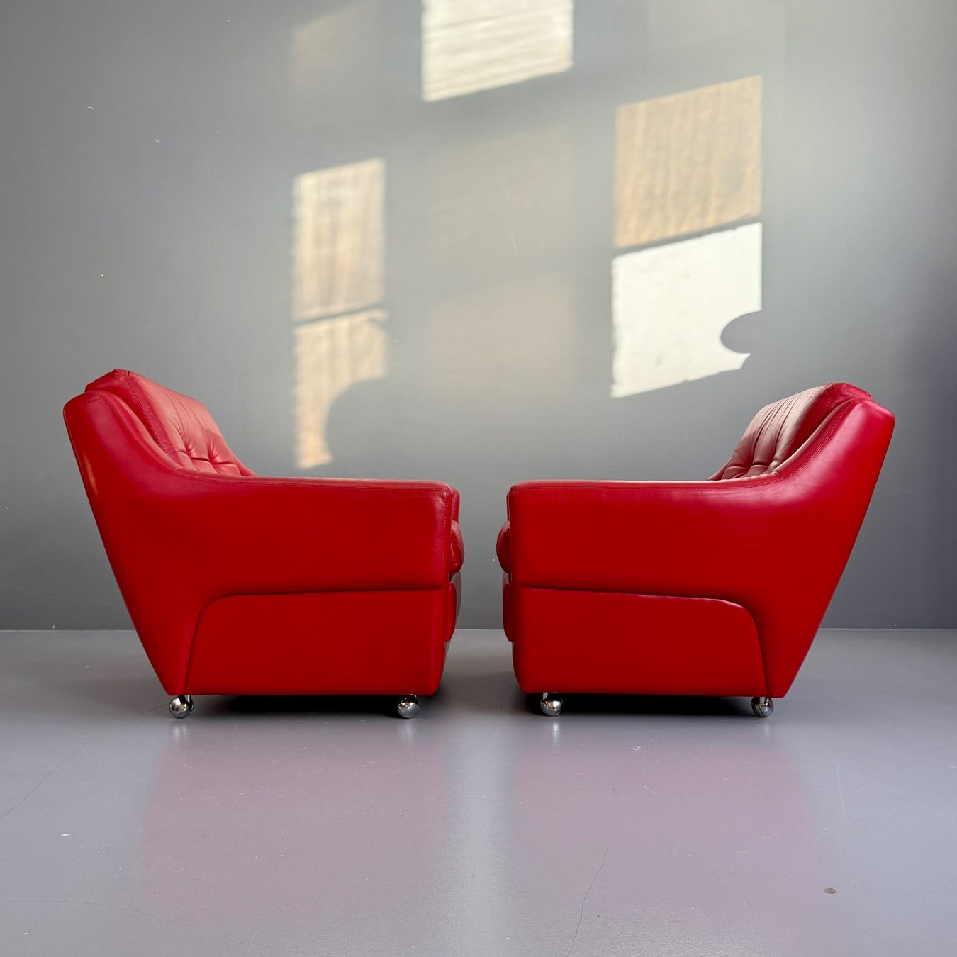Sessel: Rollende Vintage Leder Sessel – Gebraucht aus Uetikon am See von StudioVintage 1