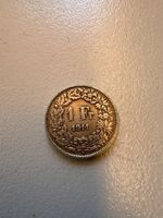 1 Fr. 1911 Münze Schweiz Silber guter Zustand