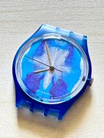 Swatch Uhr Gent, blaues Design, Top Zustand!