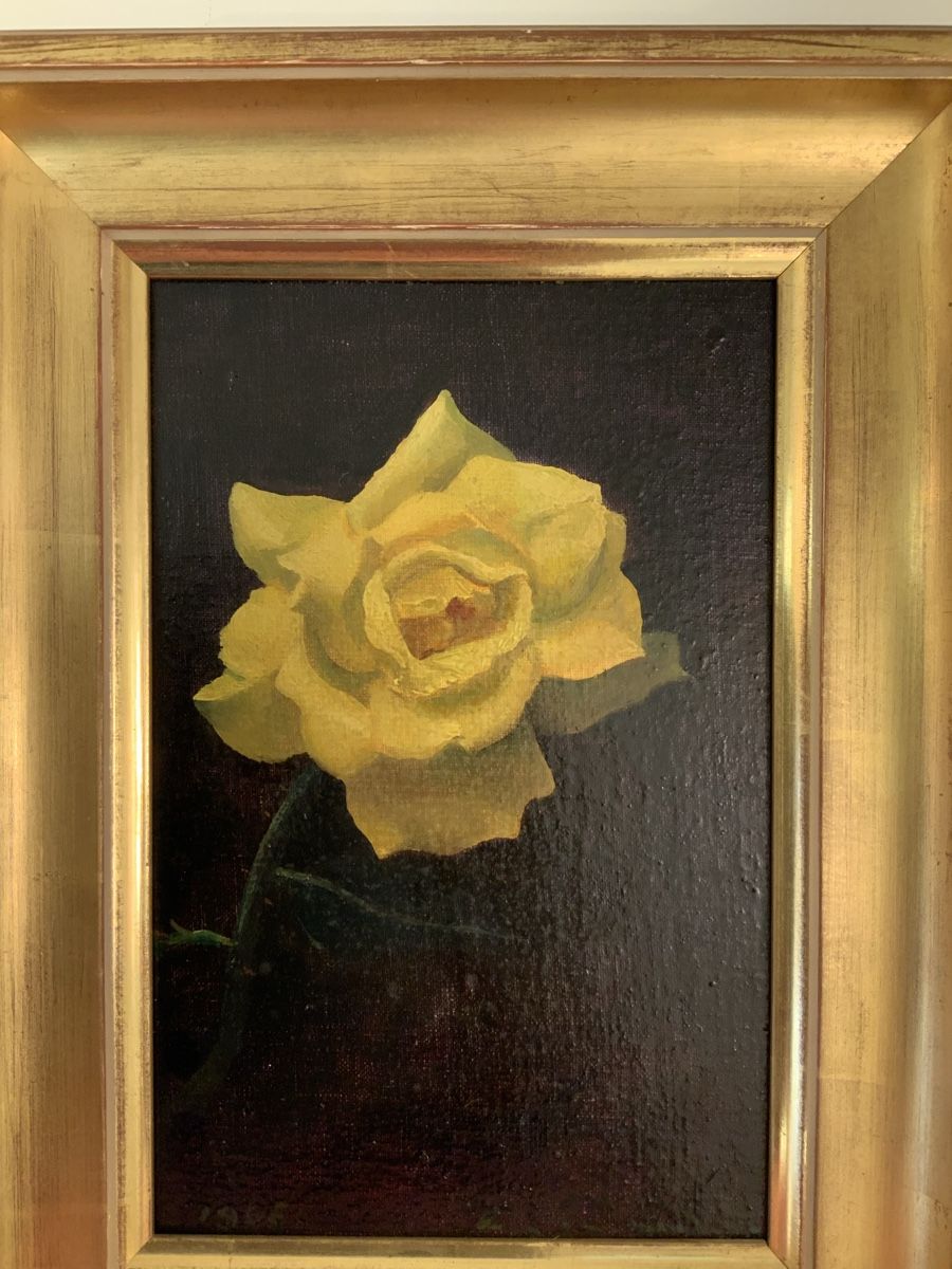 Dipinti: Une Rose Jaune Octave Matthey – Usato da rolle venduto da Tontonjulot 2