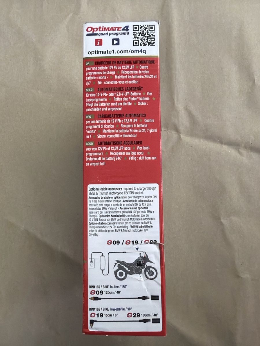 Batterieladegeräte: OptiMate 4 Quad Program Batterieladegerät 9 Steps NEU – Neu und originalverpackt aus Kreuzlingen von Roller-Werkstatt 3
