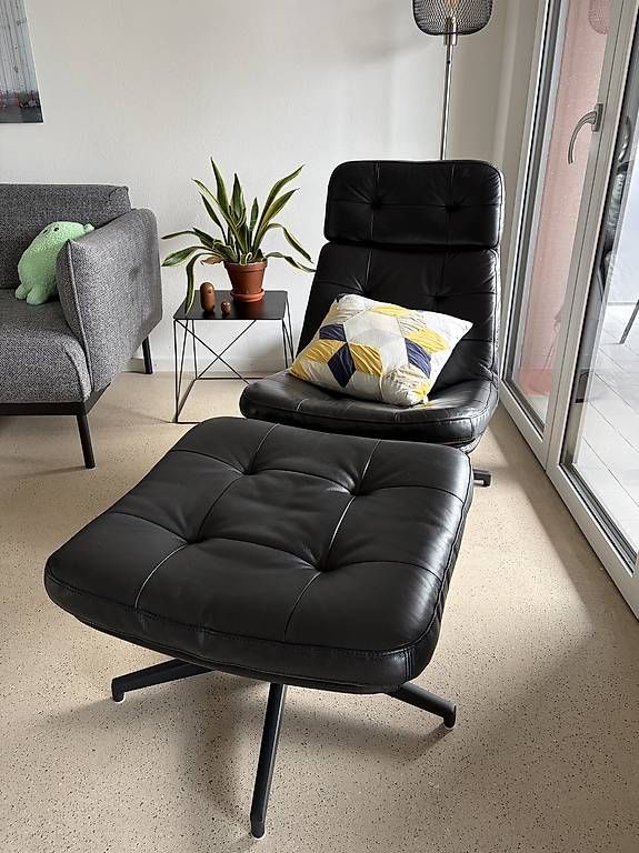 Ikea Poltrone: IKEA HAVBERG Sessel Leder schwarz – Usato da Rheinfelden venduto da gia_7bfv 3