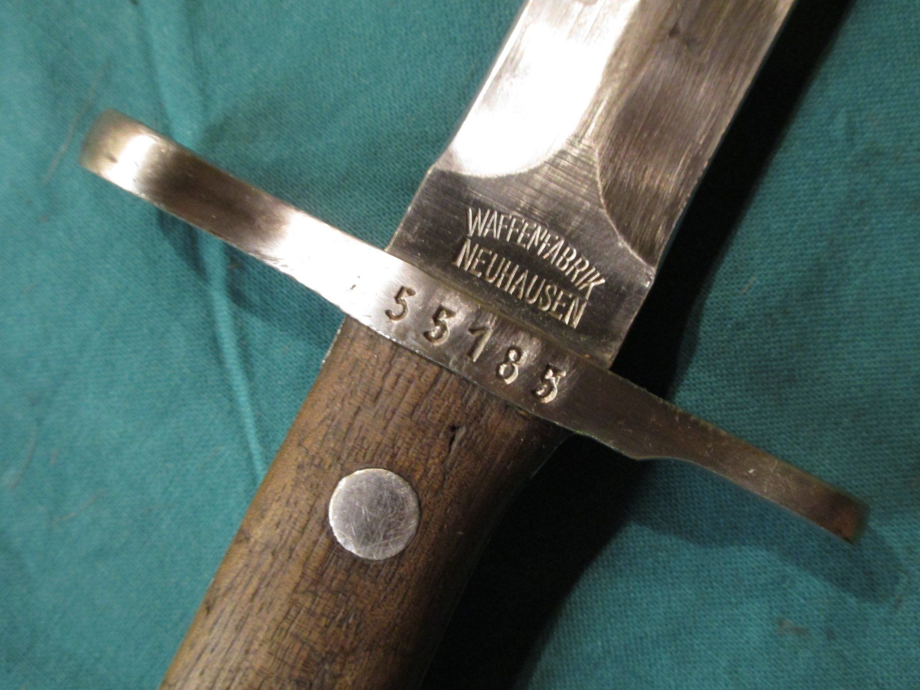 Schweizer Armee Armi bianche: Bajonett Mod. 18  WF Neuhausen 55185 – Usato da Bowil venduto da vifi01 2