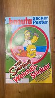 Simpsons Hanuta Poster,Weich-Ei-Sticker,Sammelposter top!