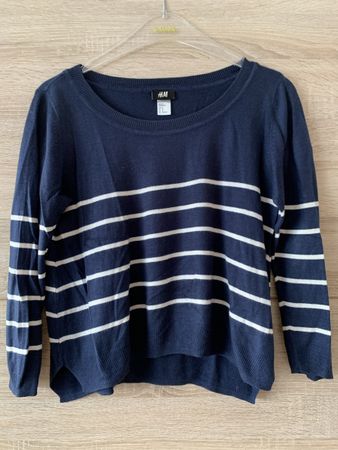 Pull à rayures bleu