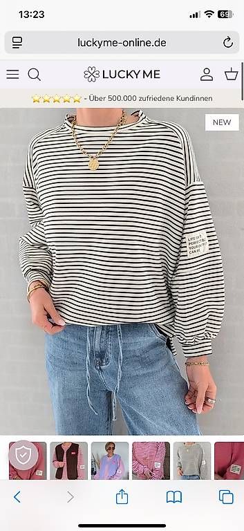 Pullover & Sweatshirts: Oversized Sweater schwarz-weiss gestreift – Neu und originalverpackt aus Frauenfeld von chb_ndq9 2