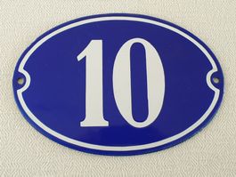 Email Schild 10 für Hausnummer