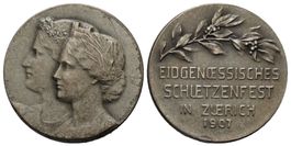 Zürich 1907 , Silber , R:1793c  /325