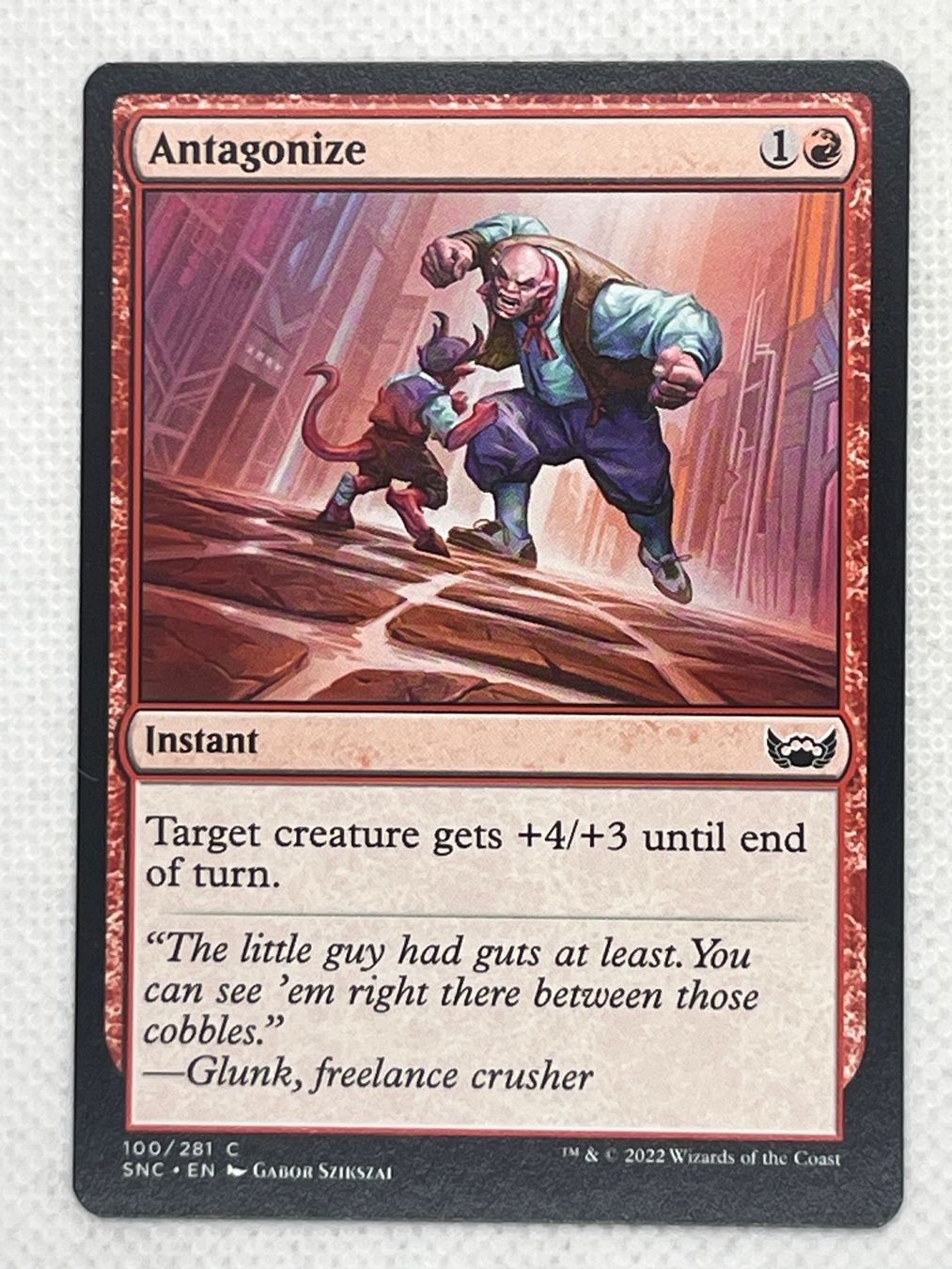 Magic The Gathering Cartes à collectionner: MTG Antagonize SNC 100 Englisch Common – D'occasion à Hinterkappelen par Kim1992