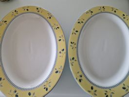 2 ovale Royal Doulton blueberry Platten Kuchenplatten Snacks