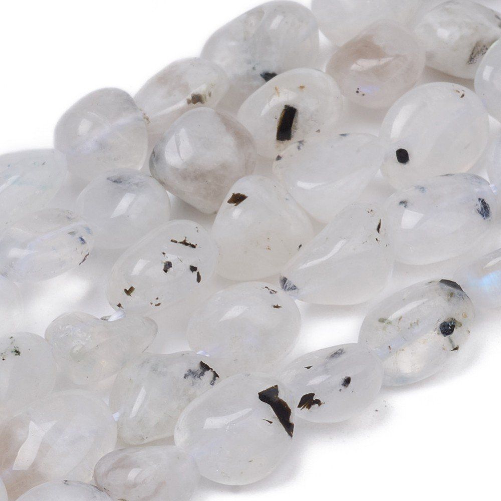 Edelsteine: Mondstein natürlich 5-6mm,  1 Strang – Neu und originalverpackt aus Alpnachstad von perlengaby 1
