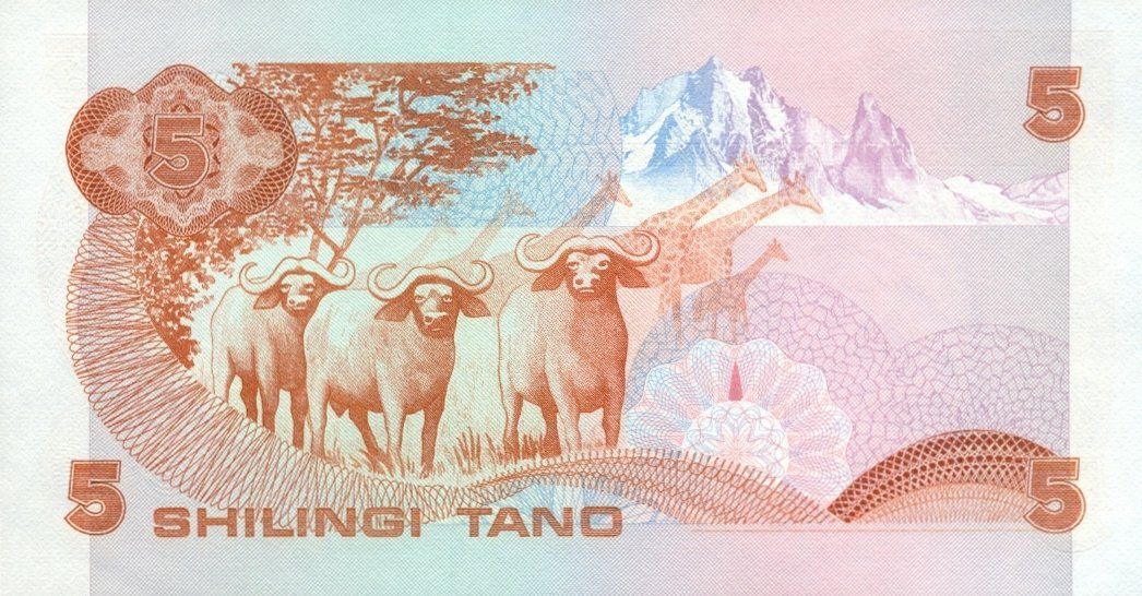 Banconote: Kenia 5 Schilling 1982 P-19b UNC – Nuovo (secondo la descrizione) da Schliern b. Köniz venduto da pizzitaxi 1