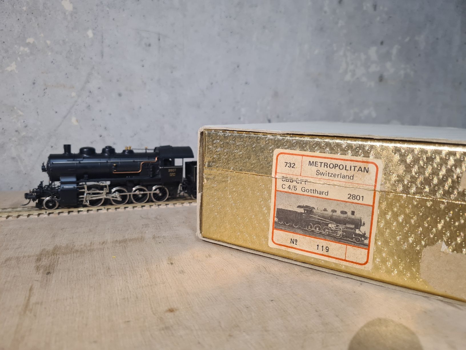 Metropolitan Modellini di ferrovie: Gotthardbahn C 4/5 2807 – Nuovo (secondo la descrizione) da Gachnang venduto da 10811 5