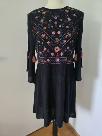 Y.A.S YASCHELLA 3/4 TUNIC AW Schwarz S – Boho Bestickt 