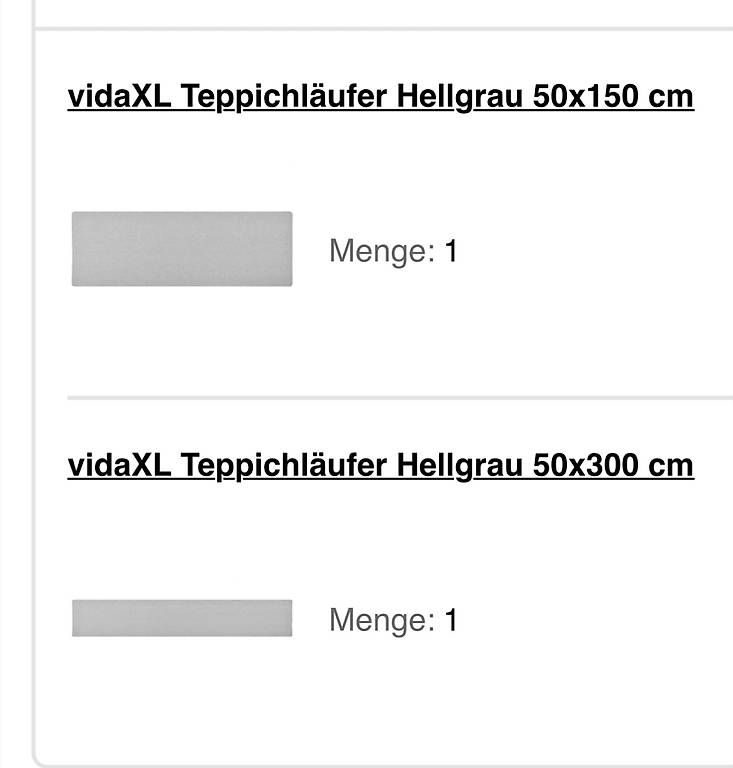Tappeti: Teppichläufer grau 2teilig von vidaxl – Nuovo (secondo la descrizione) da Laufen venduto da Vatti 3