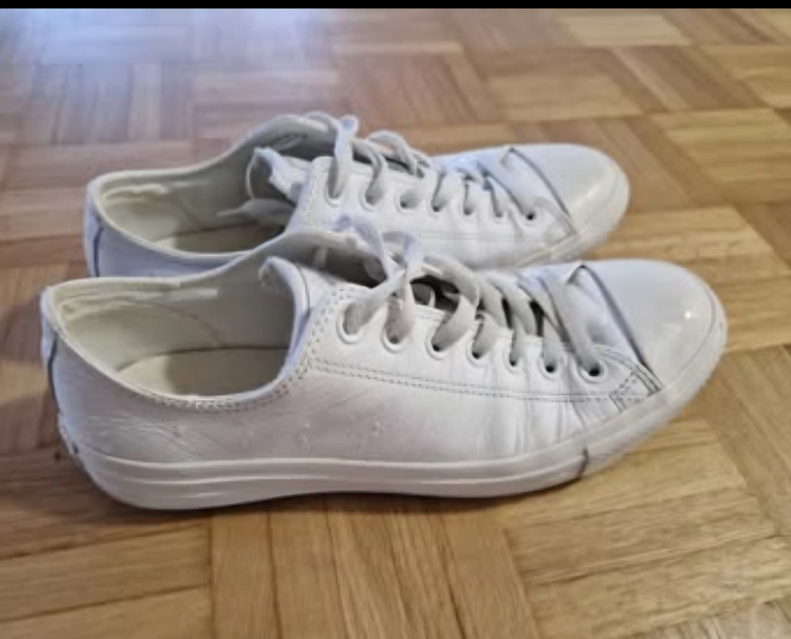 Converse Scarpe da uomo: Original Converse Schuhe Leder weiss 43 – Usato da Winterthur venduto da DanEri 2