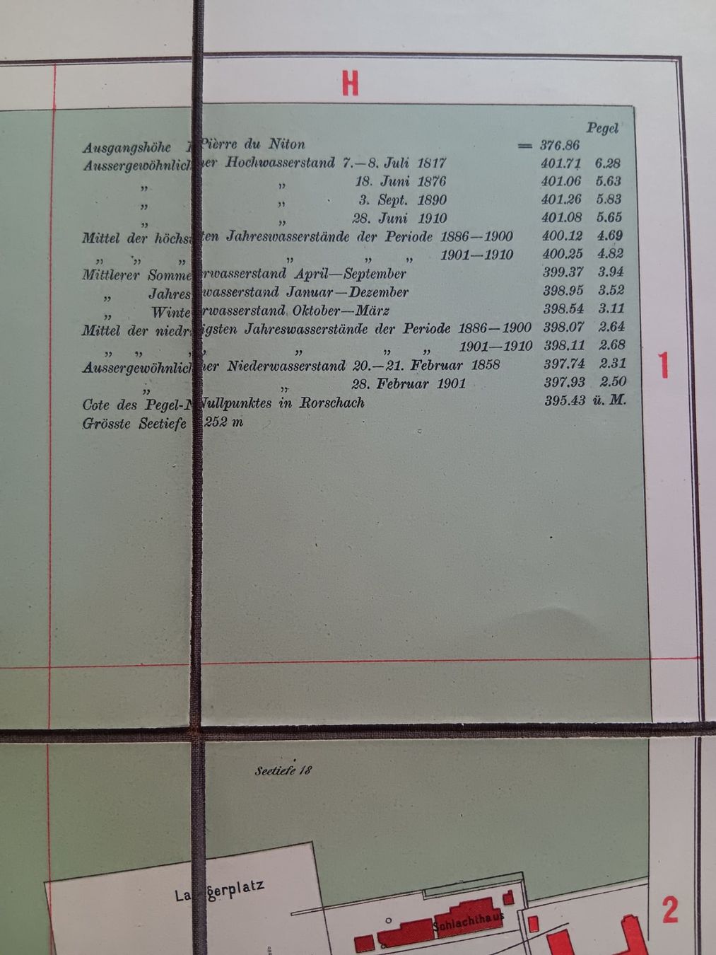Cartine & Atlanti: Karte Uebersichtsplan Gemeinde Rorschach 1911 – Usato da Lichtensteig venduto da B-B-Bier 5