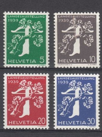 Tutti i francobolli: SBK 228z - 231 postfrisch – Usato da Bürglen TG venduto da StampGraf
