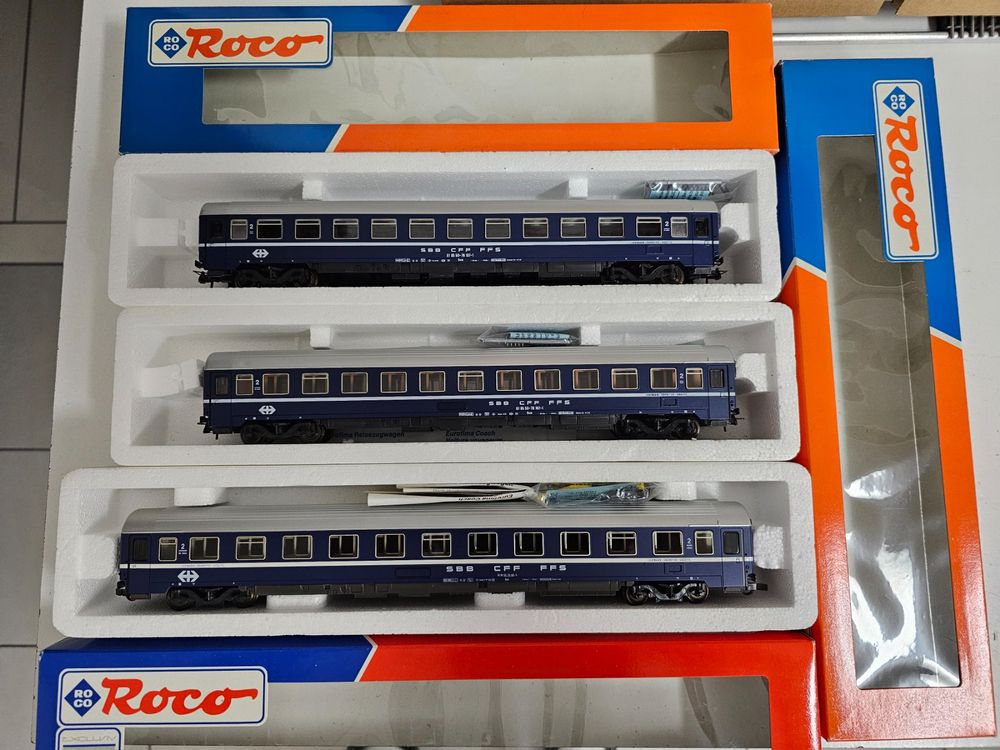 Wagon Restaurant CFF – ROCO HO – Époque 4 – Réf 44473 – Rare – Occasion