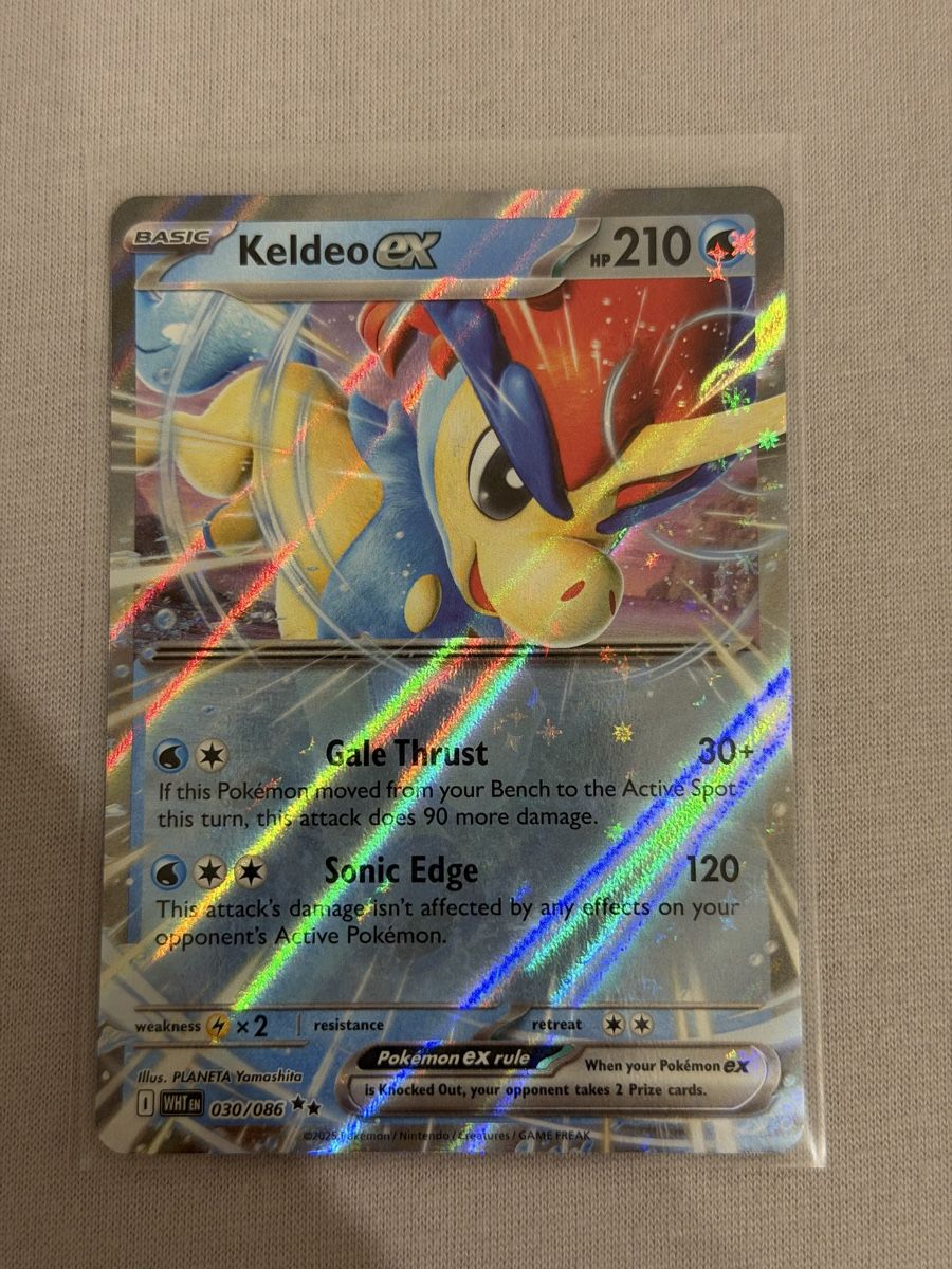Pokémon Carte collezionabili: Pokémon Keldeo ex 030/086 White Flare – Nuovo (secondo la descrizione) da St. Gallen venduto da Xbylucas