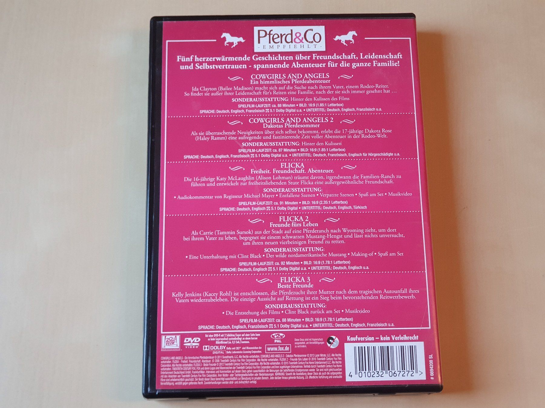 Tutti i DVDs: Pferde Box 5 Filme – Usato da Stansstad venduto da collectorsshop 1