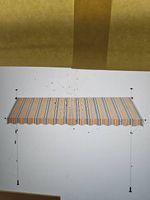 Sonnenstoren / Klemmmarkise mit Kurbel