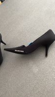 Balenciaga Pumps Stoff Schwarz Grösse 39 neuwertig