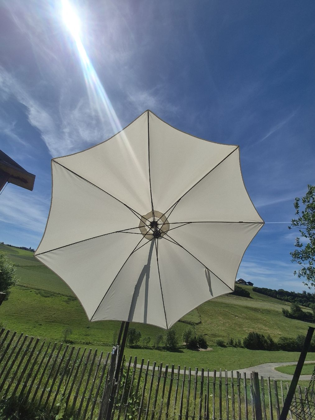Ombrelloni: Sonnenschirm Toscana Bauhaus  – Usato da Niederscherli venduto da Meli187