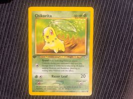 Pokemon Chikorita 1.Edition Non Holo Neo Genesis