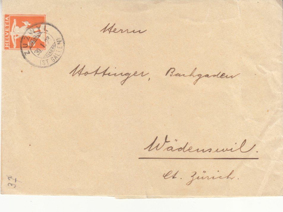 Alle Briefmarken: SGK SB 043 Zuzwil - Wädenswil – Gebraucht aus Bürglen TG von StampGraf